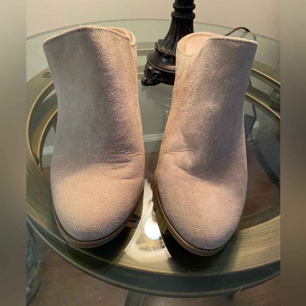 Express Beige Ankle Booties